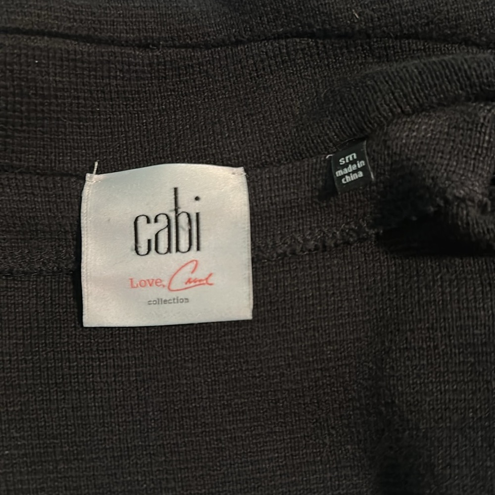 Cabi Women's Black Double-Breasted Sweater Coat - Picture 3 of 7